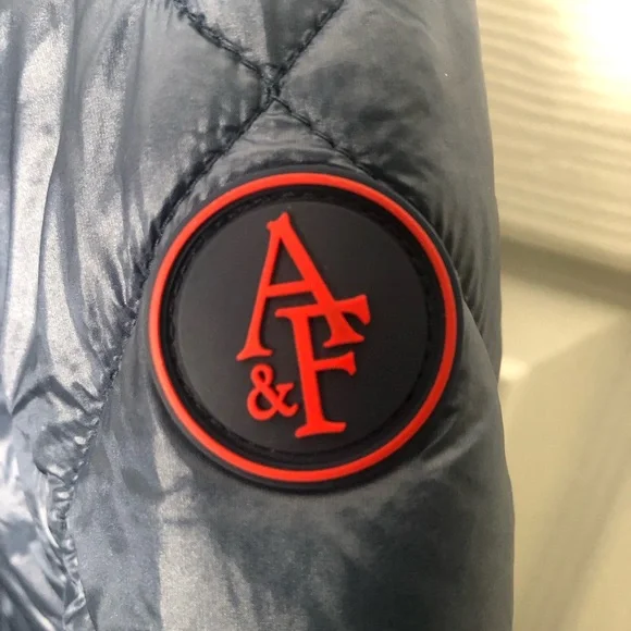 Abercrombie & Fitch Quilted Puffer Jacket —Medium— Blue - Picture 6 of 6